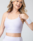 RAE MODE PLUS SIZE BUTTER SPORTS BRA WITH ADJUSTABLE STRAP