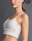 RAE MODE PLUS SIZE BUTTER SPORTS BRA WITH ADJUSTABLE STRAP