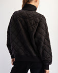 Rae Mode Quilted Snap Pullover