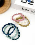 TheDivaSoap - 3PCS Colorful Wave Hair Tie,High Elastic Hair Band Set