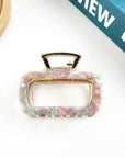 TheDivaSoap - Square Acetate Metal Clip Colorful Hair Clip