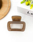 TheDivaSoap - Square Thickened Hair Clip, Brown Series Claw Clip