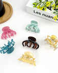 Small Pumpkin Acetate Hair Claw Clip, Eco-Friendly