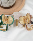 Small Pumpkin Acetate Hair Claw Clip, Eco-Friendly