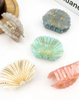 TheDivaSoap - Crystal Shell Claw Clip, Ocean Creatures Hair Clip