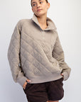Rae Mode Quilted Snap Pullover