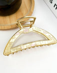 Acetate Metal Half Circle Hair Claw Clip