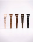 Five tubes of Moira Ultimate Styler Brow Gel