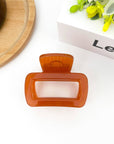 TheDivaSoap - Square Thickened Hair Clip, Brown Series Claw Clip