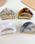 Mushroom hair clips colorful claw clip