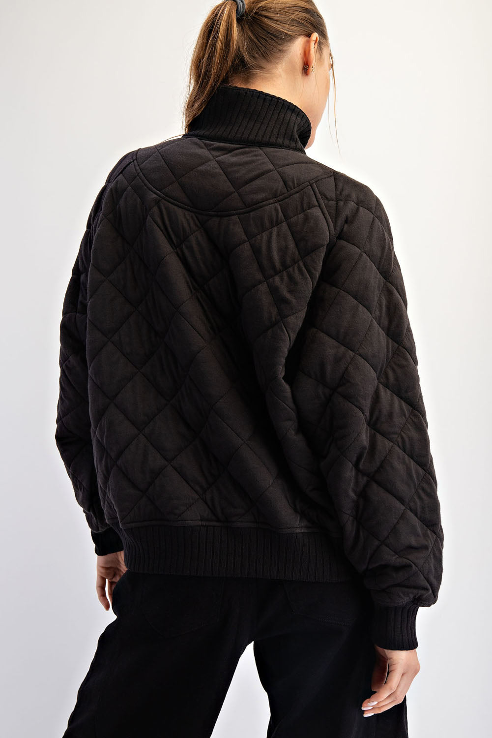 Rae Mode Quilted Snap Pullover