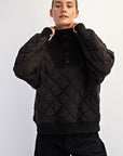Rae Mode Quilted Snap Pullover