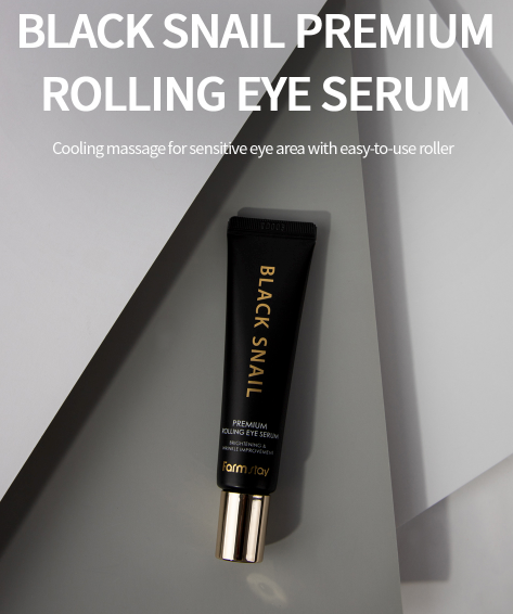 Best Beauty Group - FARMSTAY Black Snail Premium Rolling Eye Serum