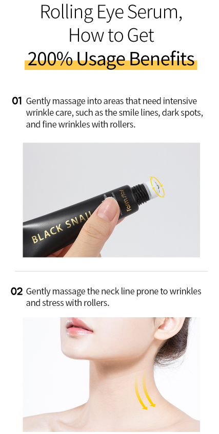 Best Beauty Group - FARMSTAY Black Snail Premium Rolling Eye Serum