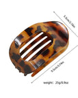 ACCITY - Oval Flat Hair Clip for Women, Strong Grip Clamp_CWAHA07281
