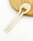 Heart Hairpin, Acetate Hair Stick with Anti-Slip Teeth