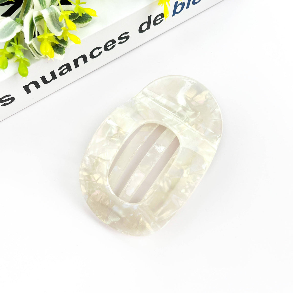TheDivaSoap - Flat Round Hair Clip, Spring and Autumn Claw Clip