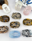 TheDivaSoap - Flat Round Hair Clip, Spring and Autumn Claw Clip
