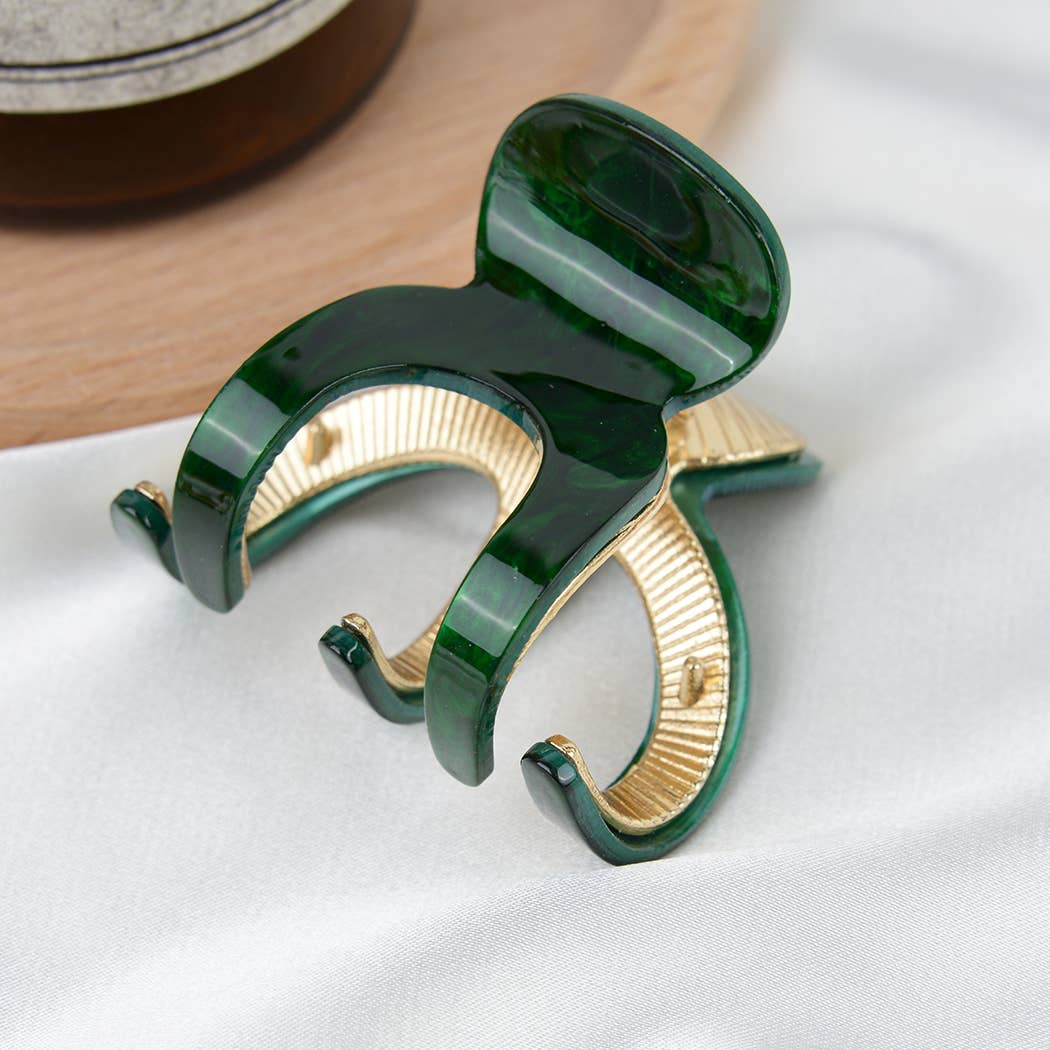 Small Pumpkin Acetate Hair Claw Clip, Eco-Friendly