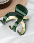 Small Pumpkin Acetate Hair Claw Clip, Eco-Friendly