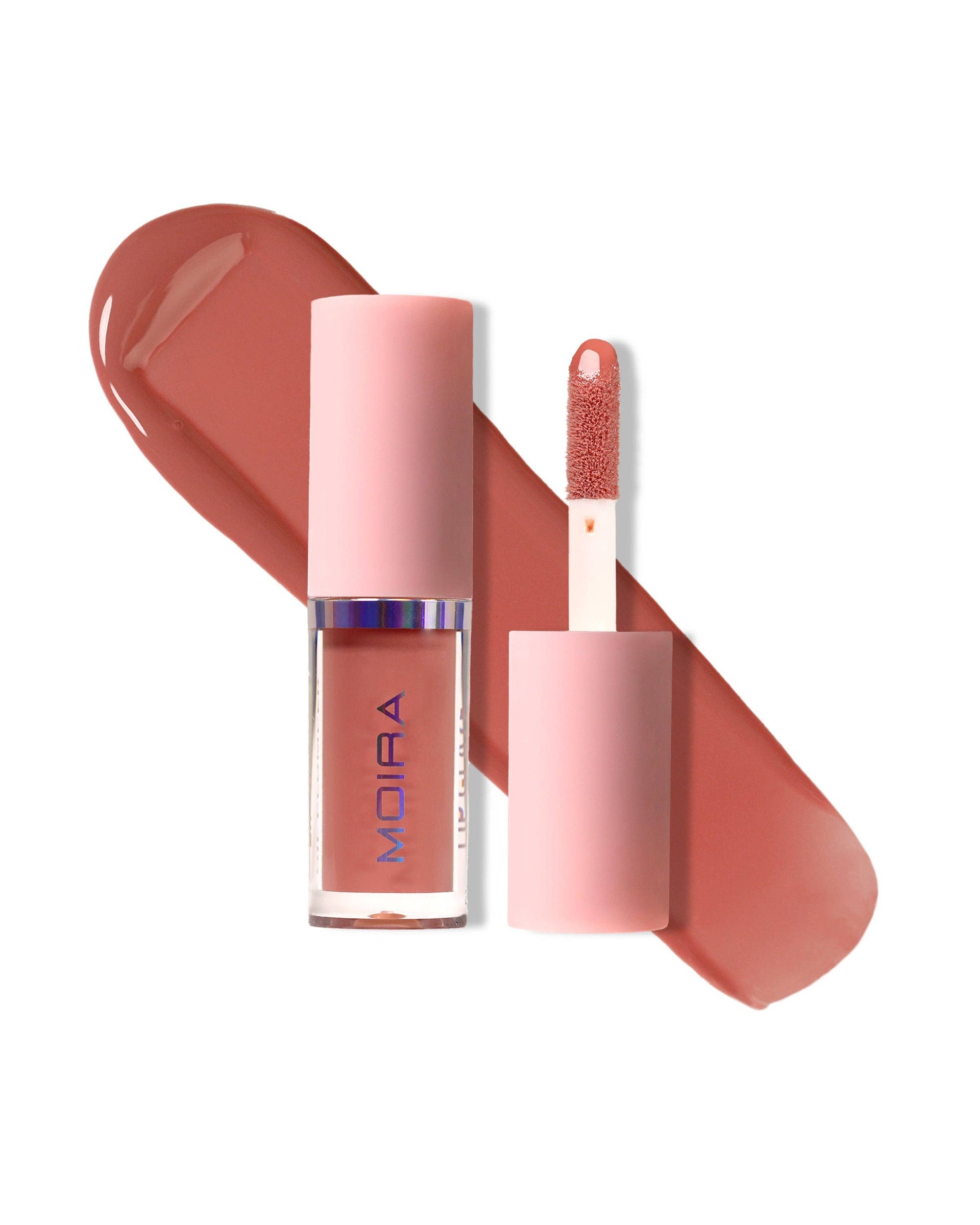Moira lip gloss with applicator and swatch 
