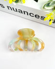 Small Pumpkin Acetate Hair Claw Clip, Eco-Friendly