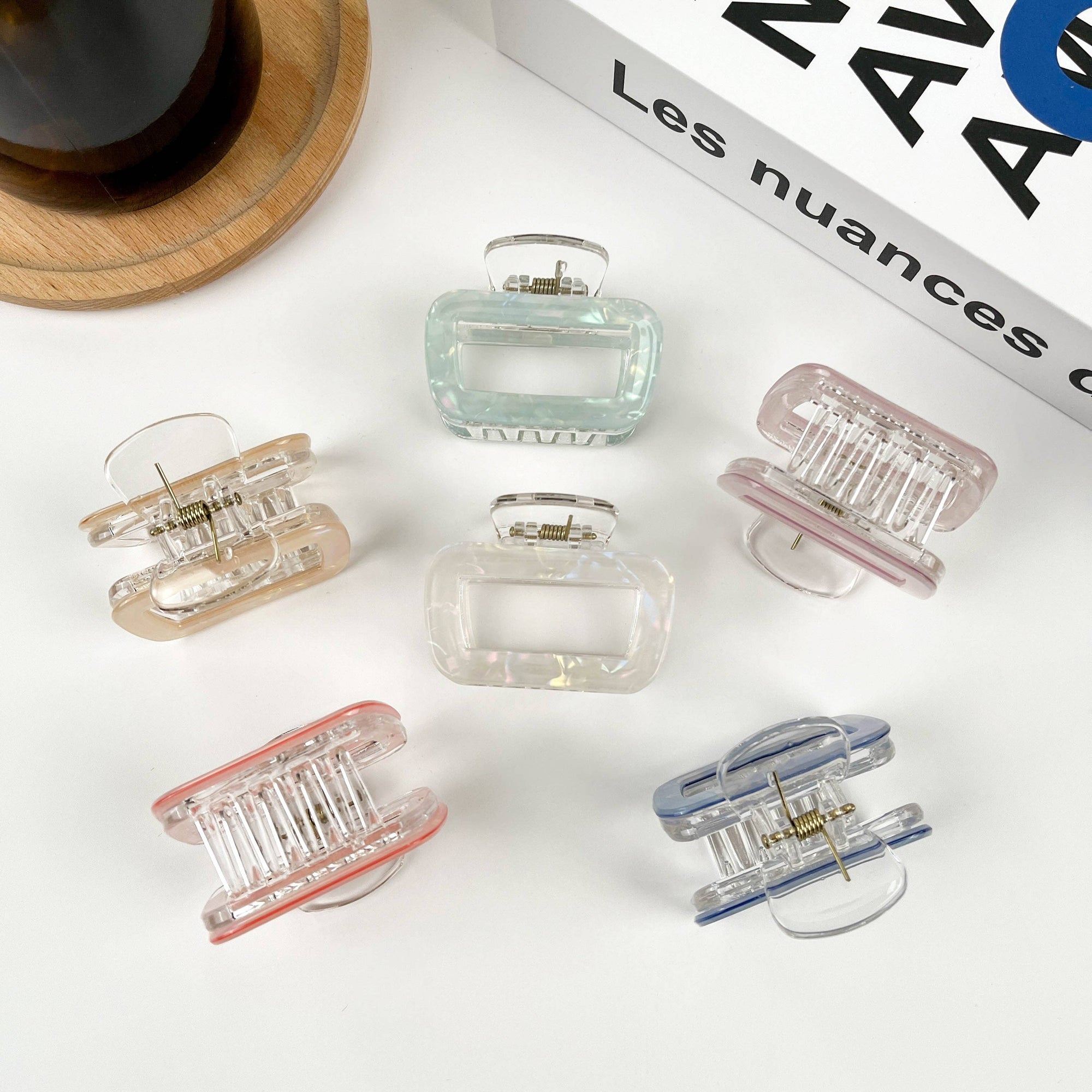 TheDivaSoap - Colorful Hollow Claw Clip, Square Hair Clip