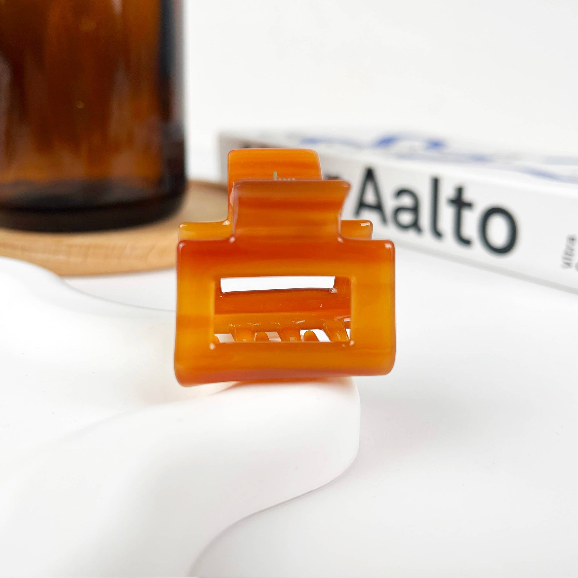 TheDivaSoap - Small Square Claw Clips,Acetate Small Hair Clip