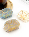 TheDivaSoap - Crystal Shell Claw Clip, Ocean Creatures Hair Clip