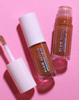 Two lip products with applicator