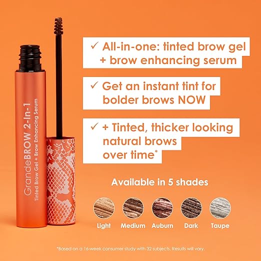 Grande Brow 2-in-1 Tinted Gel + Brow Enhancing Serum