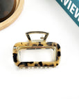TheDivaSoap - Square Acetate Metal Clip Colorful Hair Clip
