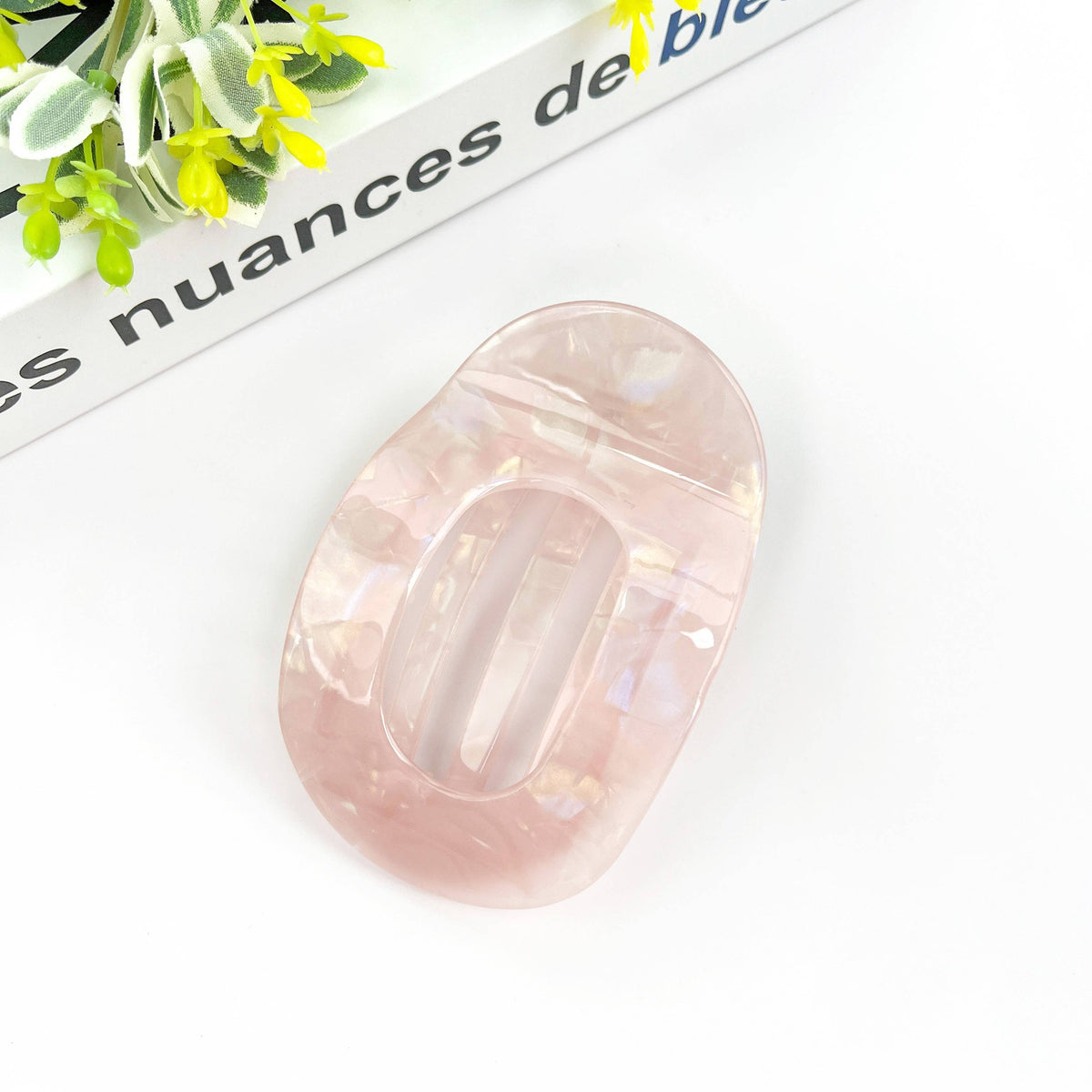 TheDivaSoap - Flat Round Hair Clip, Spring and Autumn Claw Clip