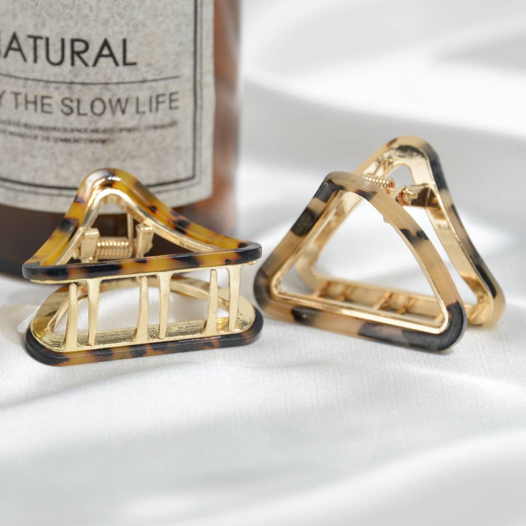 TheDivaSoap - French Minimalist Triangular Claw Clip, Eco-Friendly