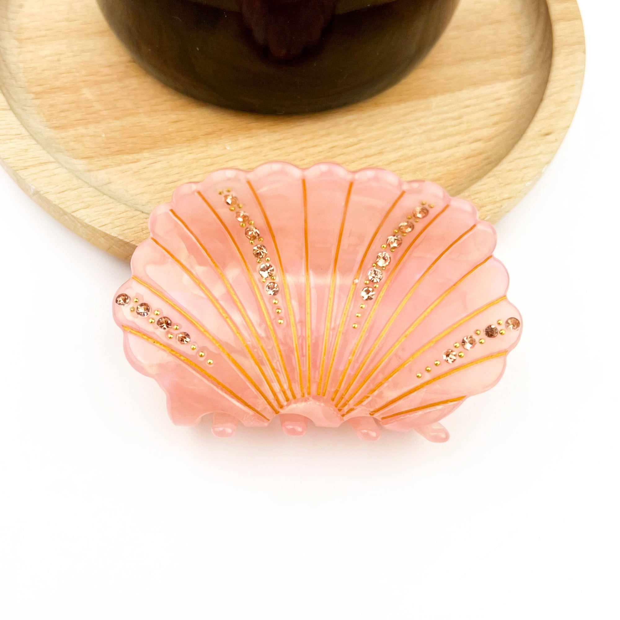 TheDivaSoap - Crystal Shell Claw Clip, Ocean Creatures Hair Clip