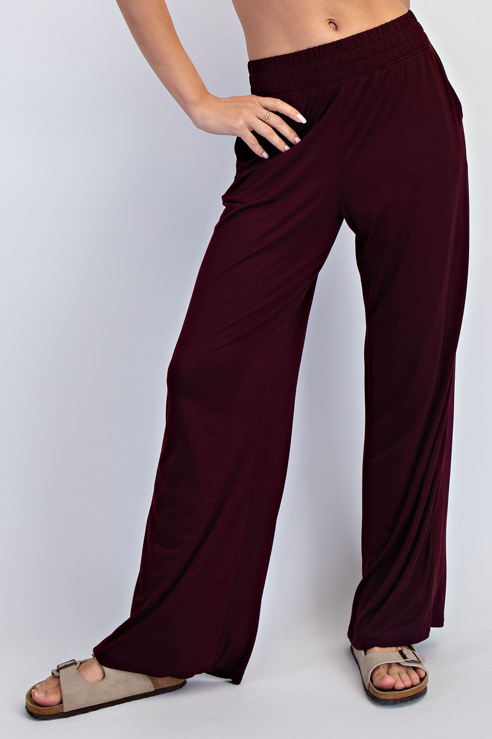 Viscose Modal Wide Leg Pant