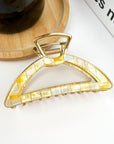 Acetate Metal Half Circle Hair Claw Clip