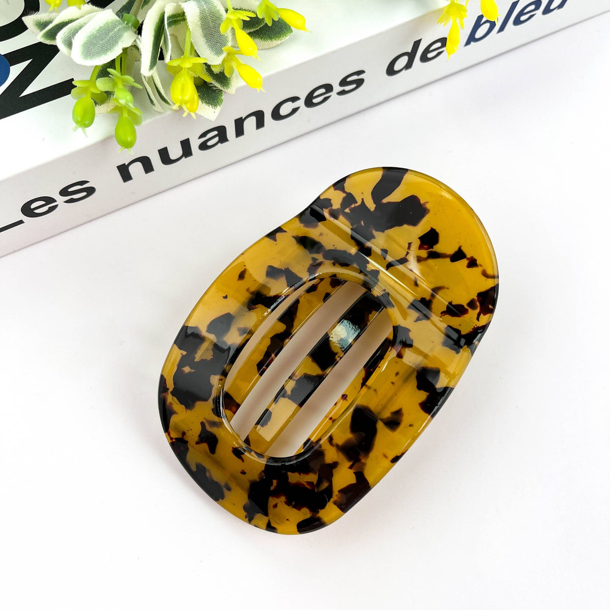 TheDivaSoap - Flat Round Hair Clip, Spring and Autumn Claw Clip