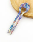 Heart Hairpin, Acetate Hair Stick with Anti-Slip Teeth