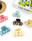 Small Pumpkin Acetate Hair Claw Clip, Eco-Friendly
