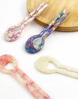 Heart Hairpin, Acetate Hair Stick with Anti-Slip Teeth