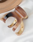 Small Pumpkin Acetate Hair Claw Clip, Eco-Friendly