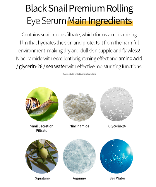 Best Beauty Group - FARMSTAY Black Snail Premium Rolling Eye Serum