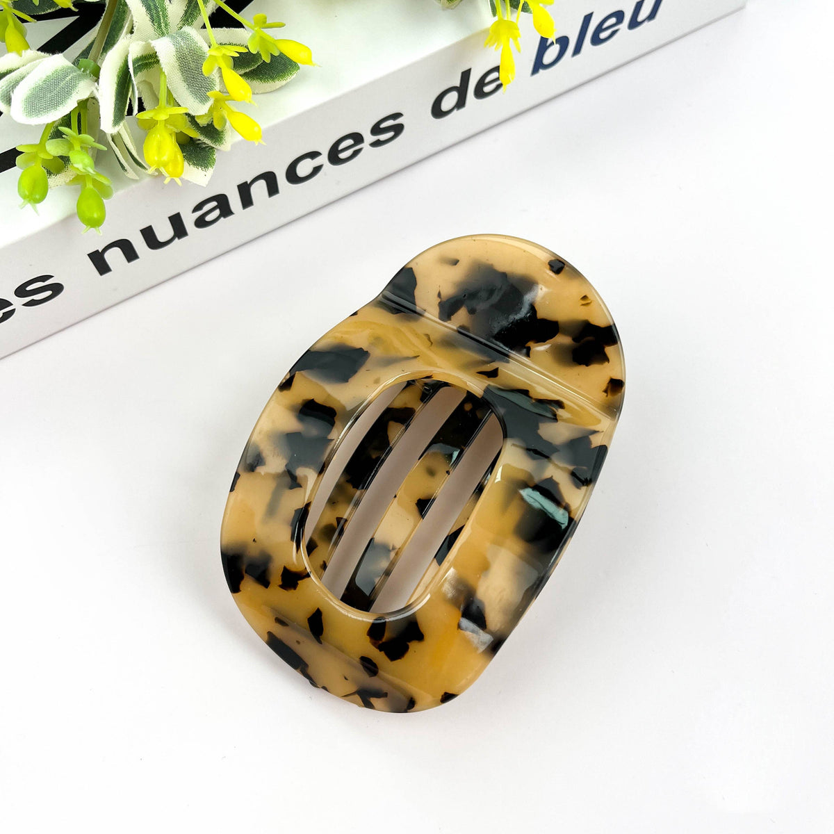 TheDivaSoap - Flat Round Hair Clip, Spring and Autumn Claw Clip