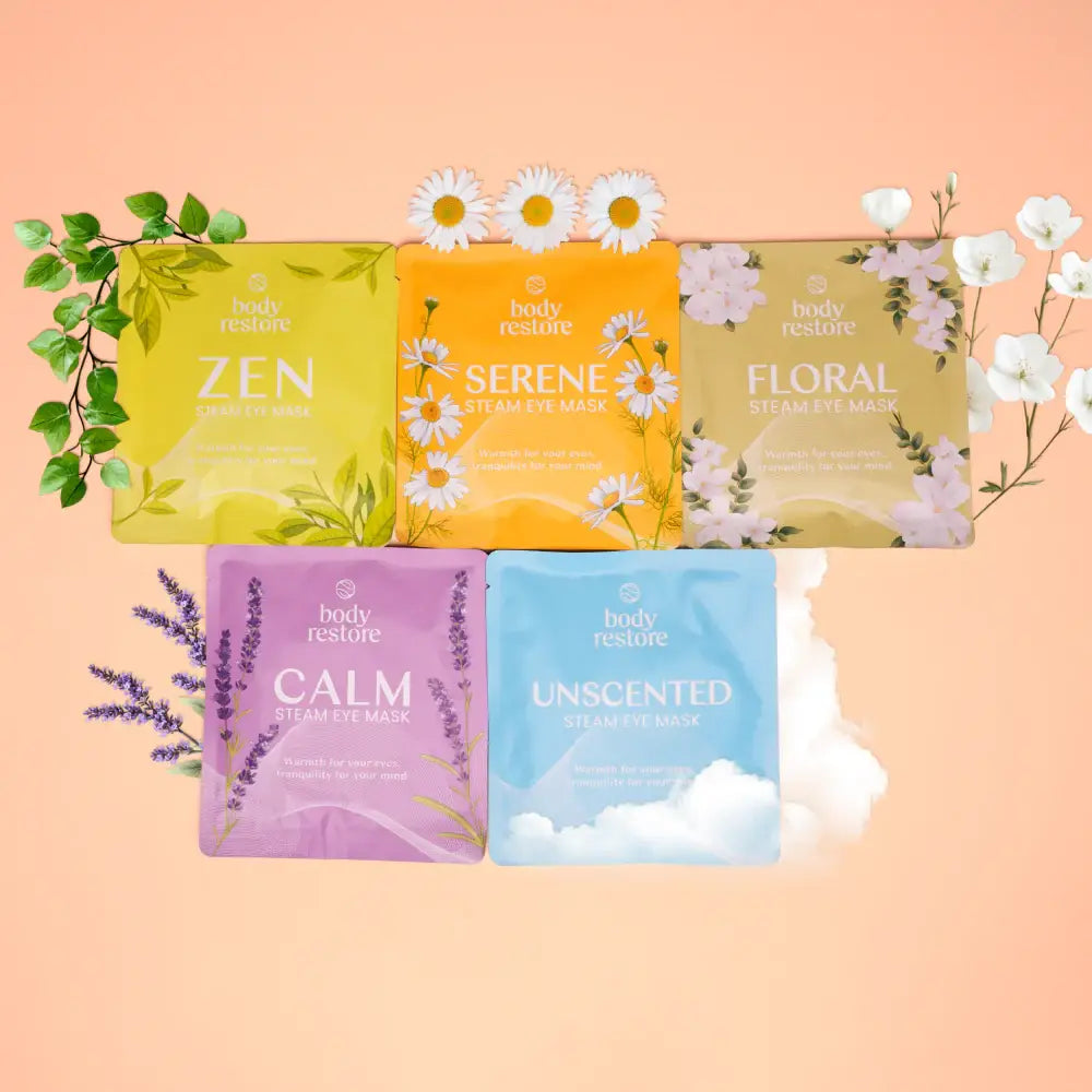 Best Beauty Group - BODY RESTORE Steam Eye Mask Spa Relax Five Packs or Single
