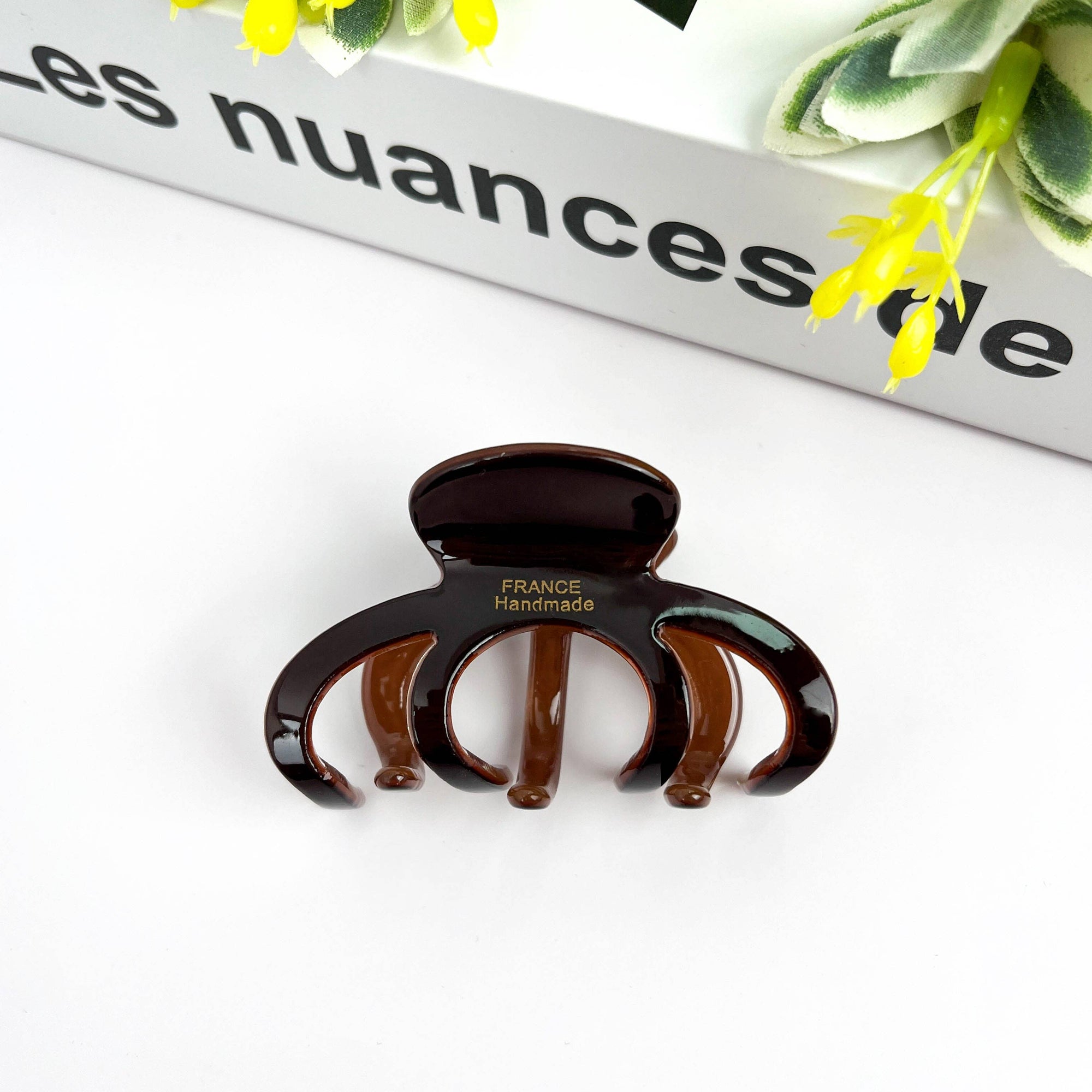 Small Pumpkin Acetate Hair Claw Clip, Eco-Friendly